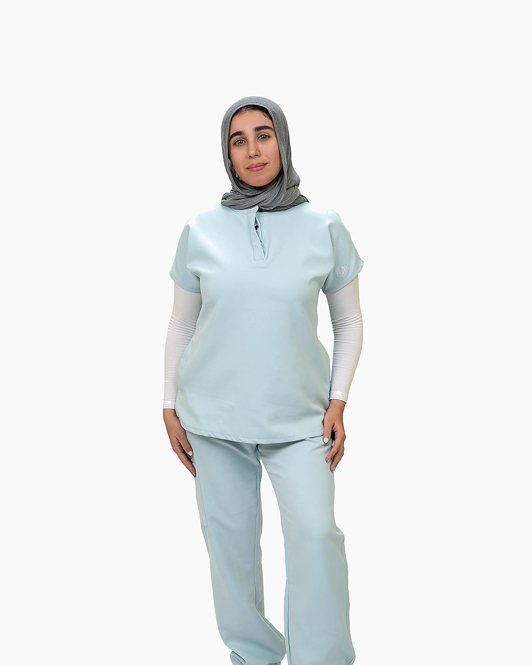 Female half collar aqua