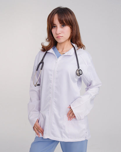 Female lab coat White